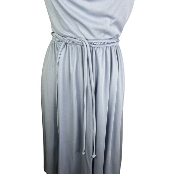 Alison Ayres Vintage Dress 10 Sleeveless Midi USA 60s70s - Picture 8 of 14